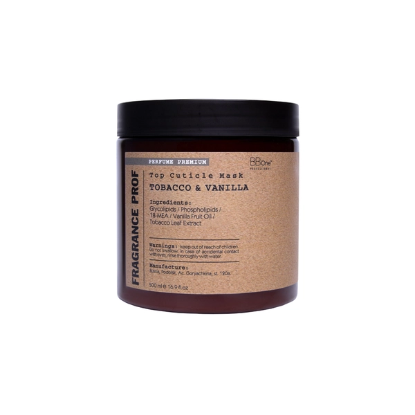 Купить Парфюмированная липидная маска Top Cuticle Mask TOBACCO & VANILLA, 500 мл BB One Парфюмированная липидная маска Top Cuticle Mask TOBACCO & VANILLA, 500 мл